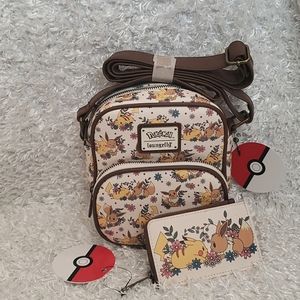 NWT Loungefly Pokemon sports crossbody and coin purse
